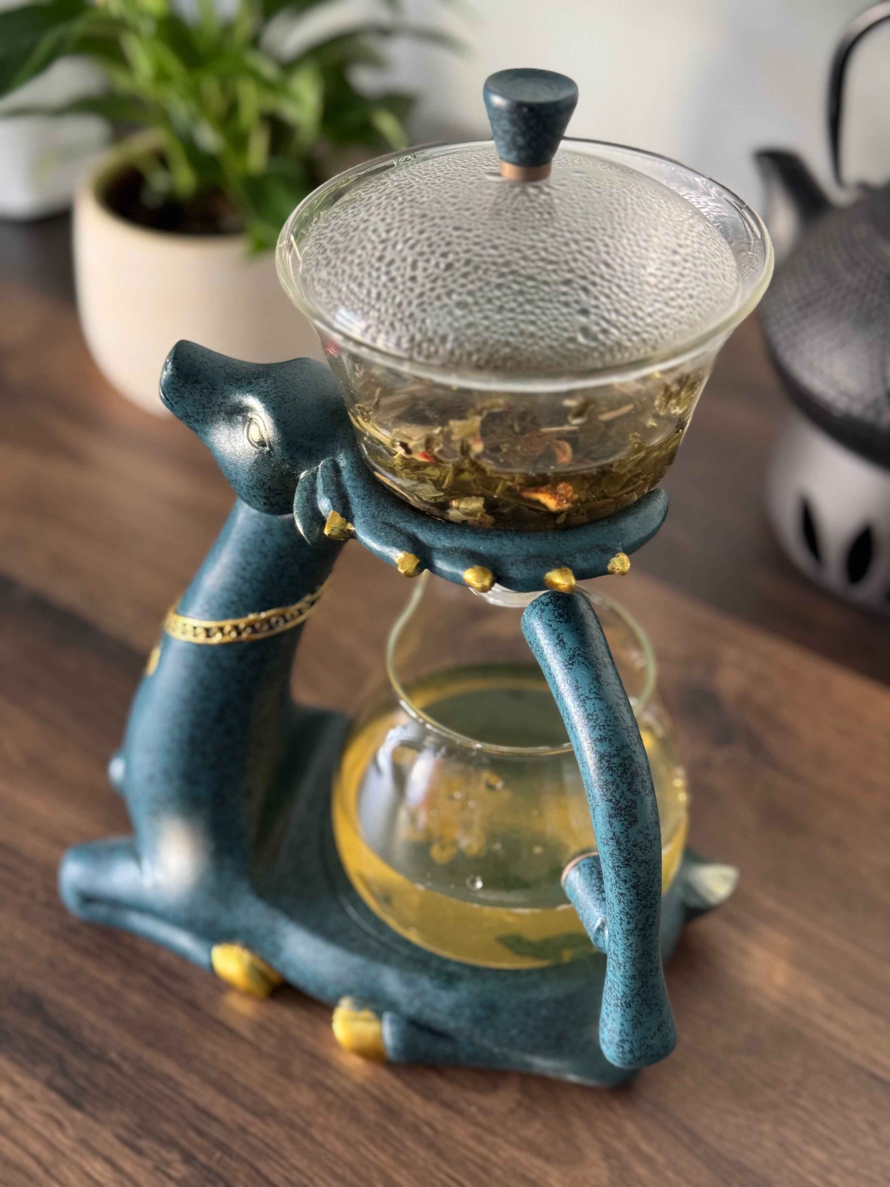 Blue Deer Tea Set